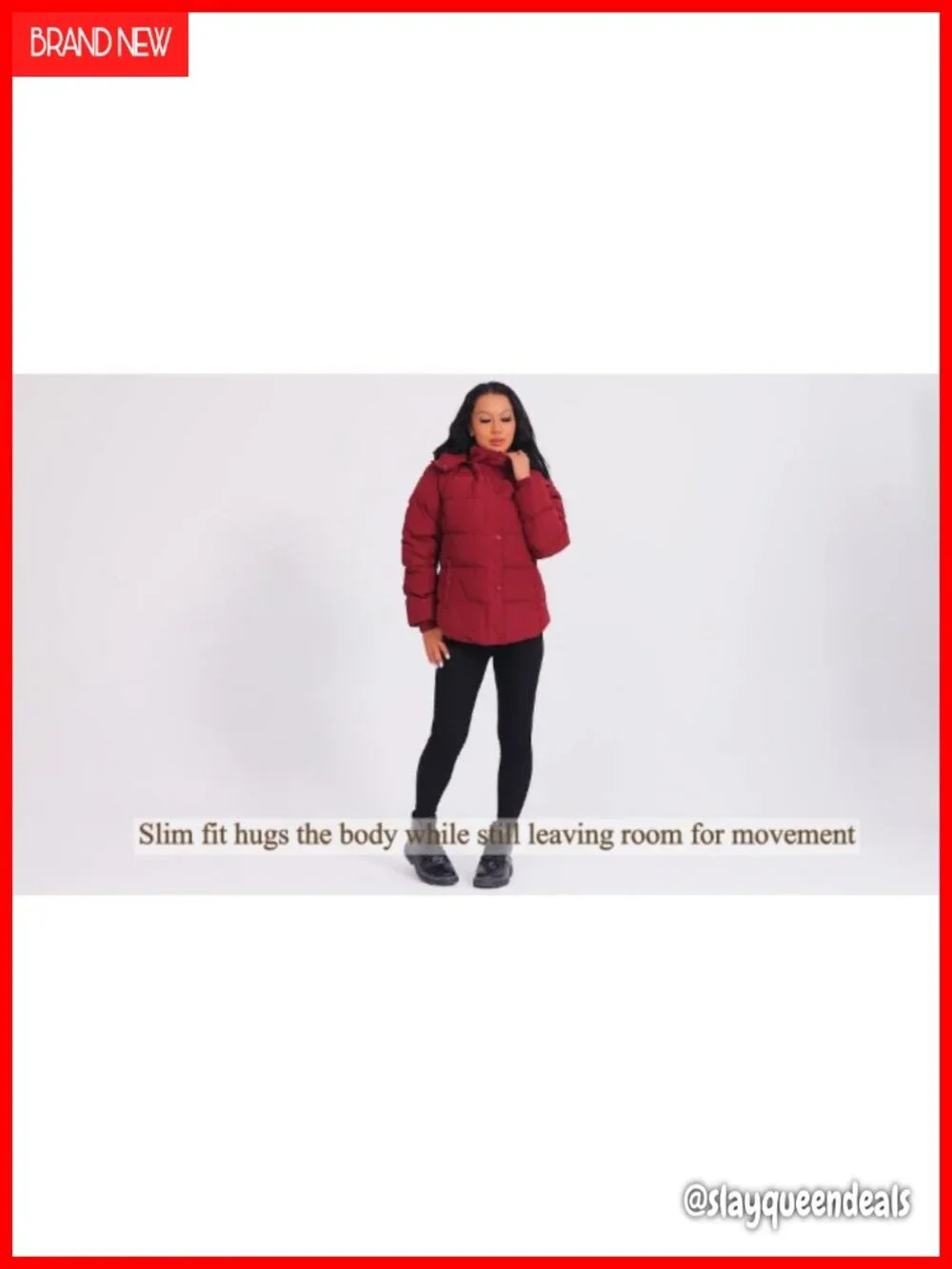 Quilted Puffer Jacket with Removable Hood - Warm Winter Coat